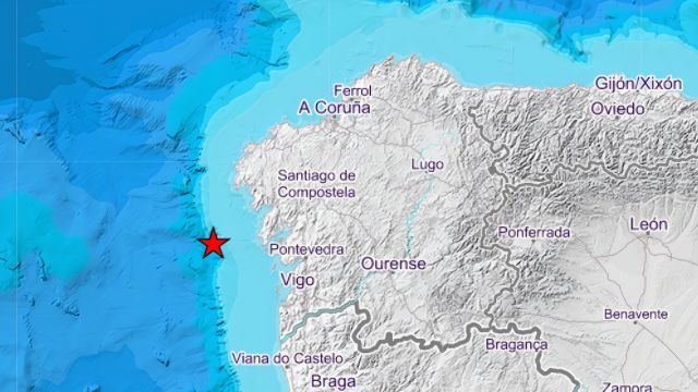 Los terremotos sucedieron en el Atlántico, frente a la costa gallega.