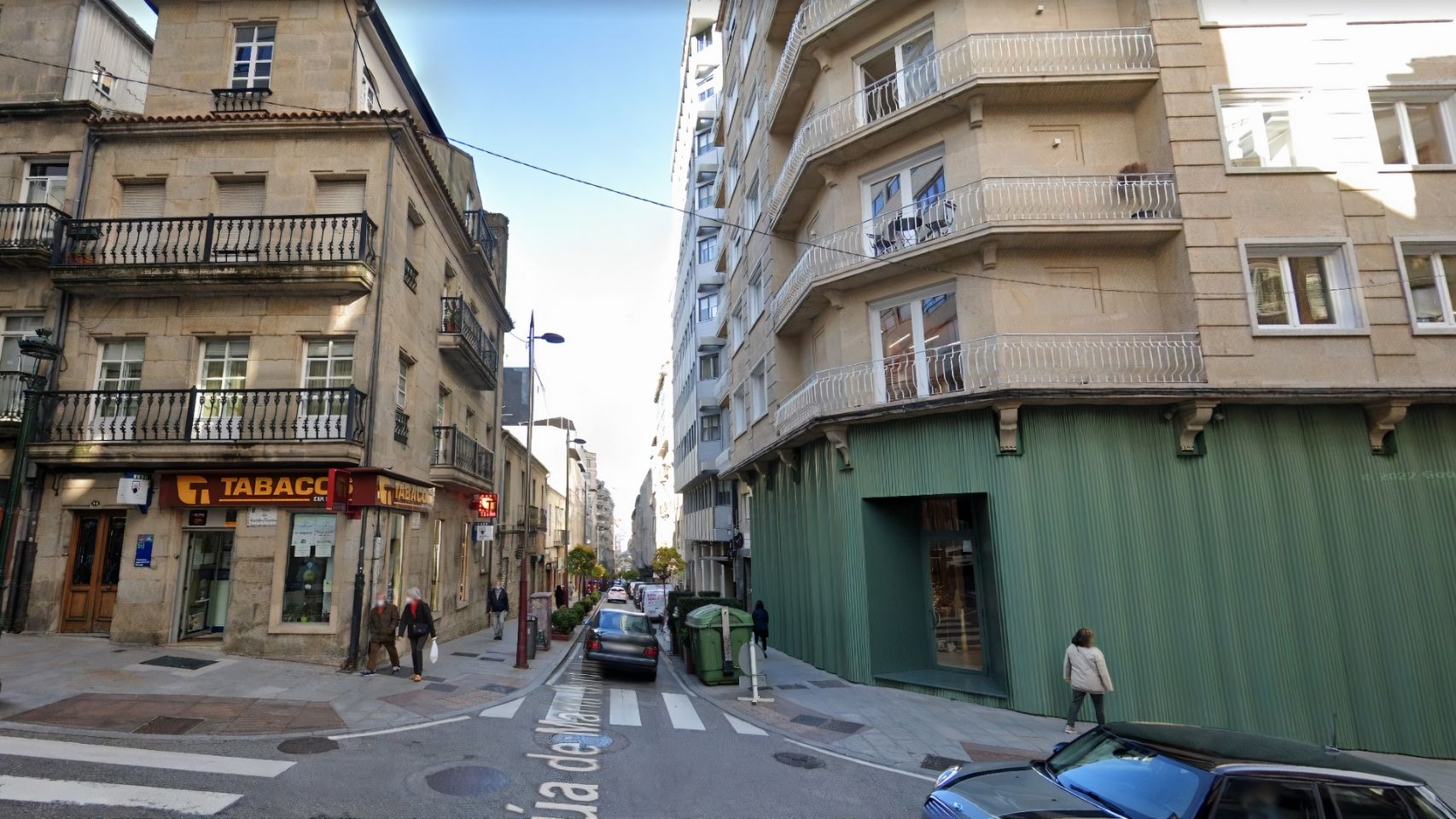 La calle María Berdiales en Vigo.