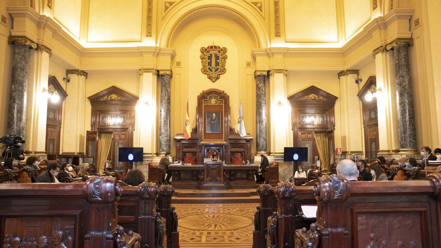 Pleno del Ayuntamiento de A Coruña.