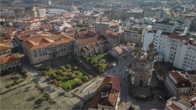Vista aérea de la ciudad de Pontevedra.