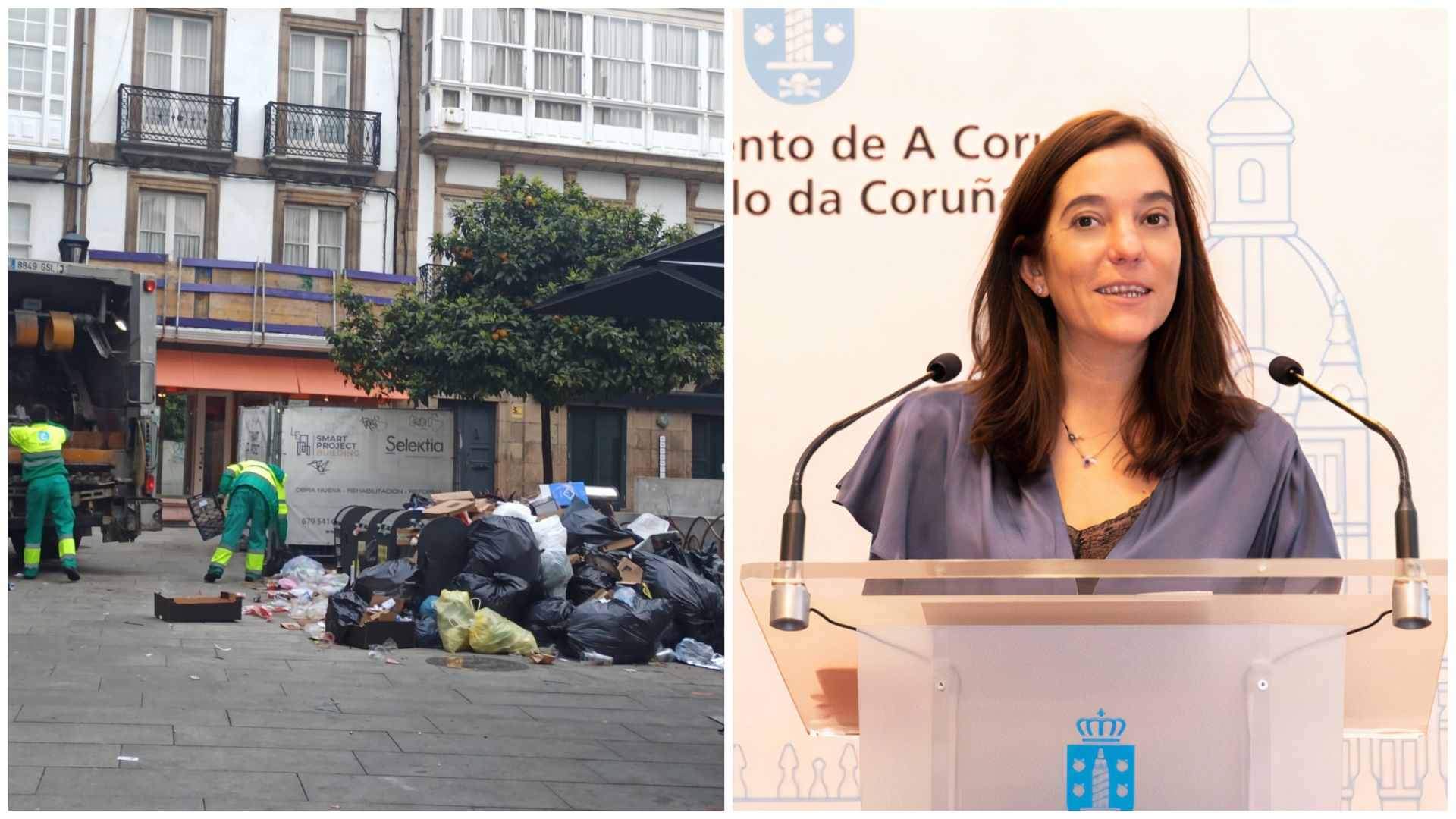 Inés Rey cargó contra el alcalde de A Coruña en 2019 por los problemas con  la basura