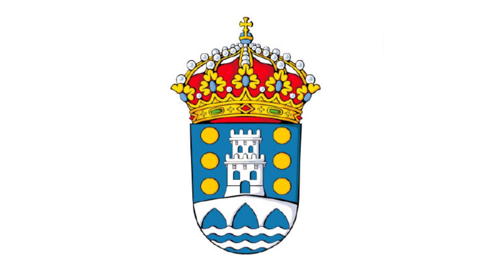 El escudo del ayuntamiento de Betanzos.