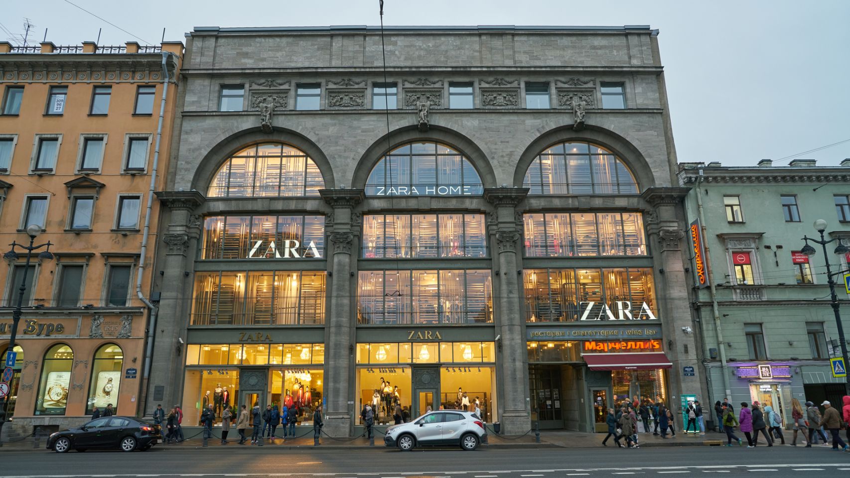 Tienda Zara en San Petersburgo.