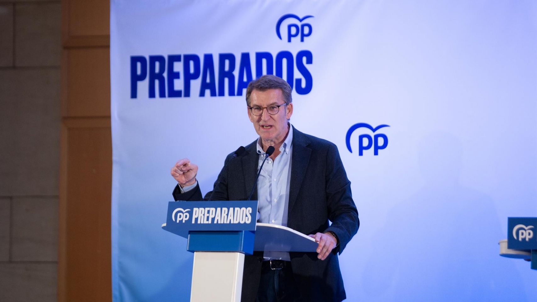 Alberto Núñez Feijóo presentando el proyecto del PP nacional en Cataluña.