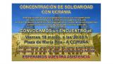 Concierto y concentración de solidaridad con Ucrania en A Coruña