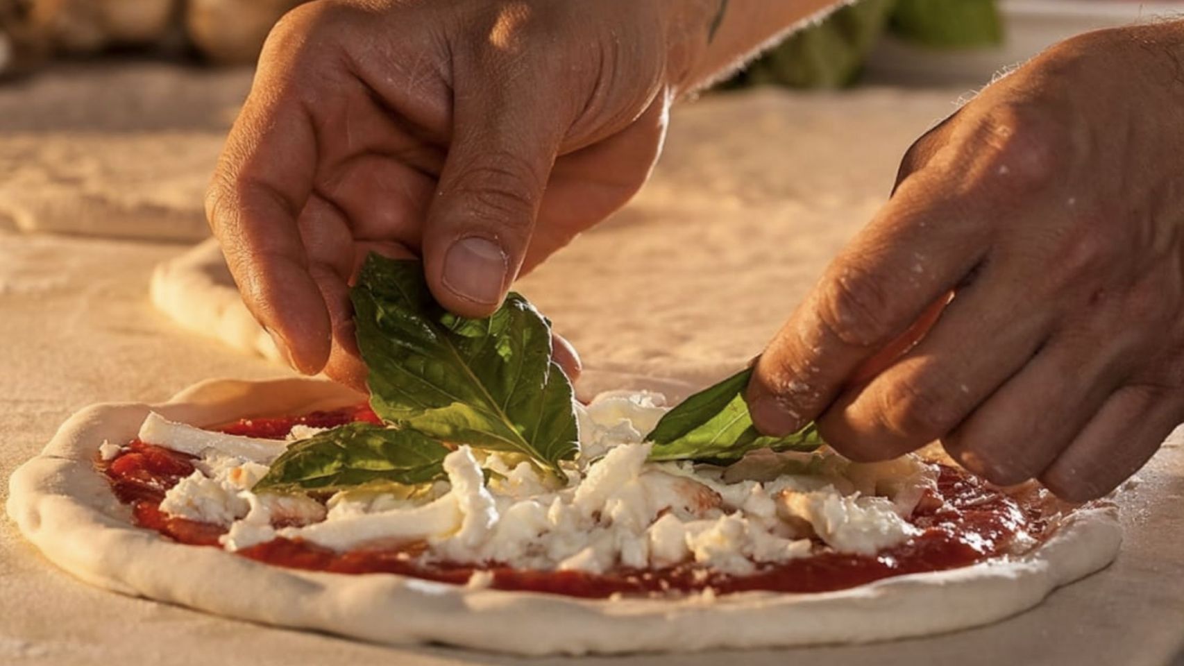 Proceso de producción de la pizza napolitana.