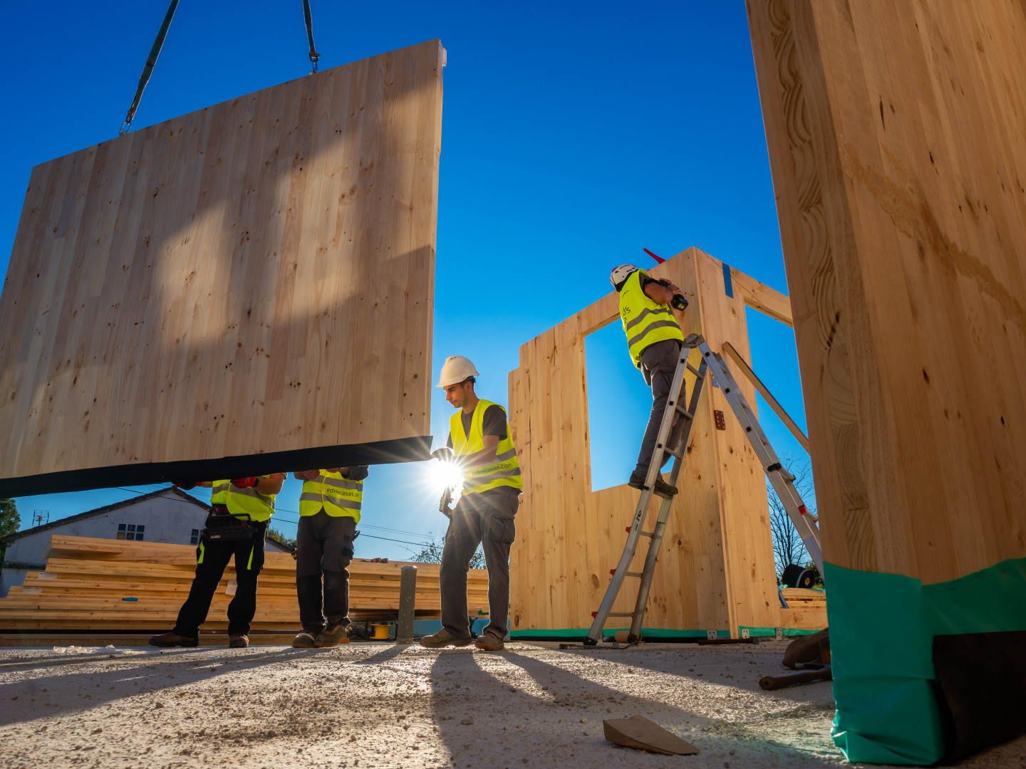 Así se construye la primera vivienda de madera gallega con sello Passivhaus  de Galicia