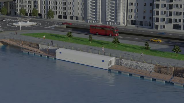 Infografía del proyecto 'Living Ports' del Puerto de Vigo.