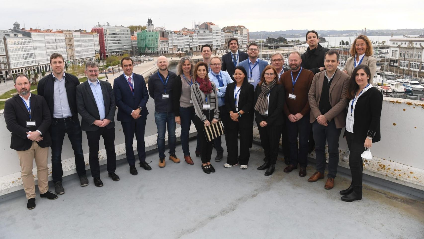 Visita de la Plataforma de Puertos de Wind Europe al Puerto de A Coruña el pasado 4 de abril de 2022