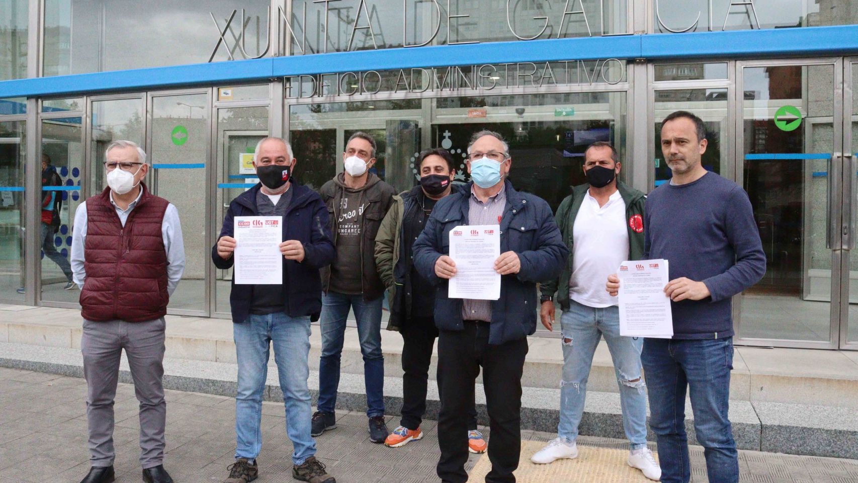 Convocatoria de la huelga del sector del metal en la provincia de A Coruña.