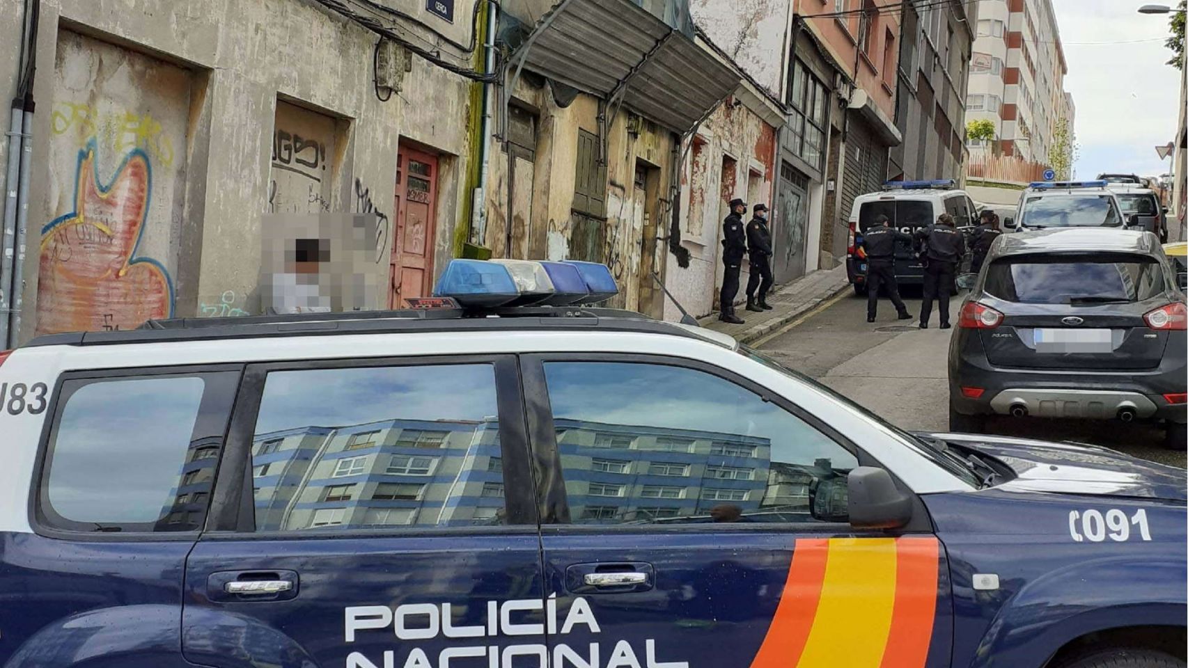 Intervención Policía Nacional en A Coruña 