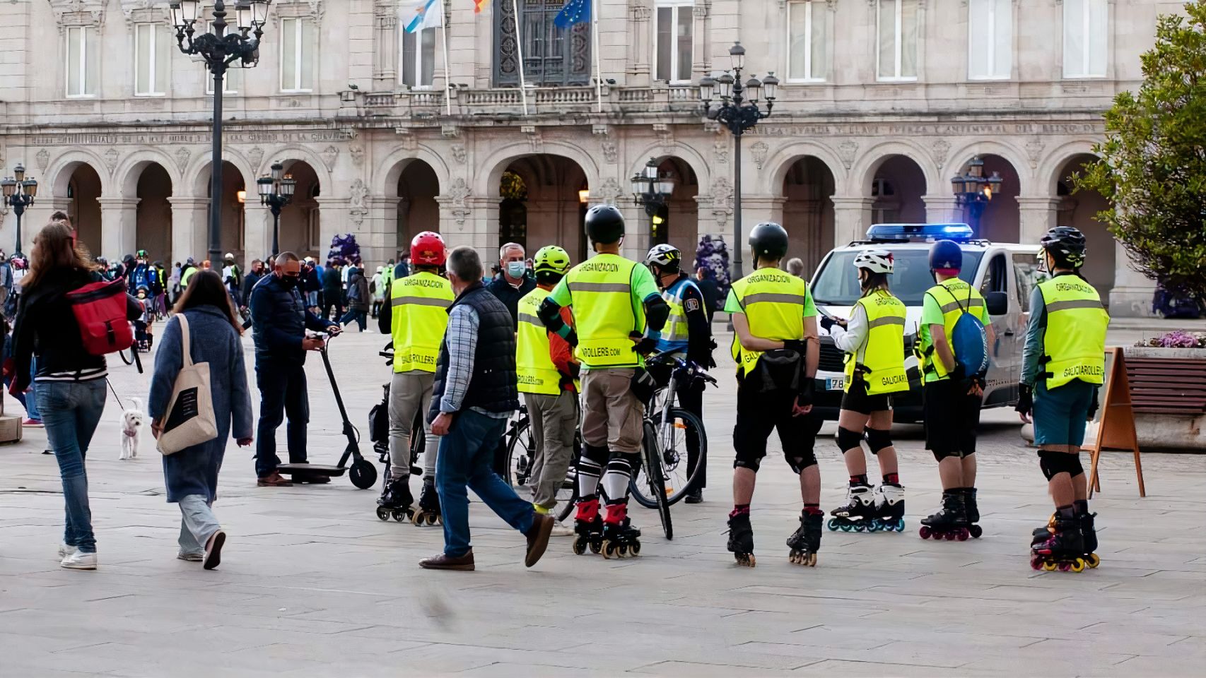 Una imagen de archivo de la Friday Mobility NIght en A Coruña.