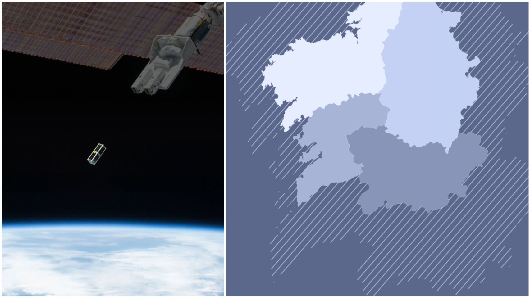Una simulación de los satélites de Alén Space