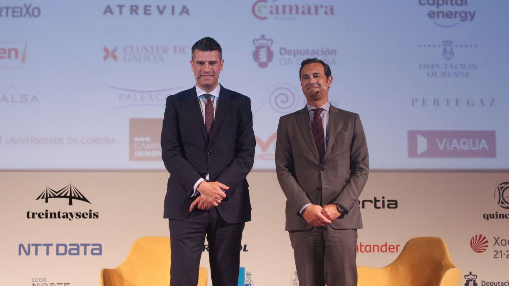 Marcos Piñeiro Sanromán, socio de EY Abogados en Galicia, y Hermano Rodrigues, de EY-Parthenon Portugal. 