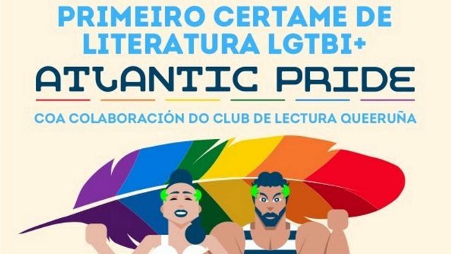Cartel del certamen literario del Atlantic Pride 
