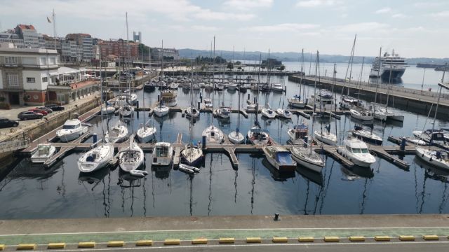 El entorno de La Marina en A Coruña.