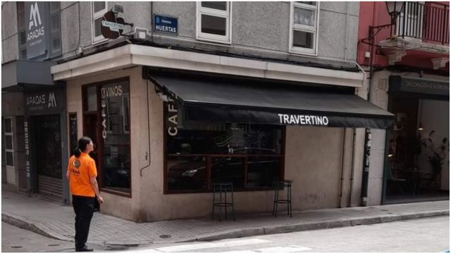 Café Travertino en A Coruña.