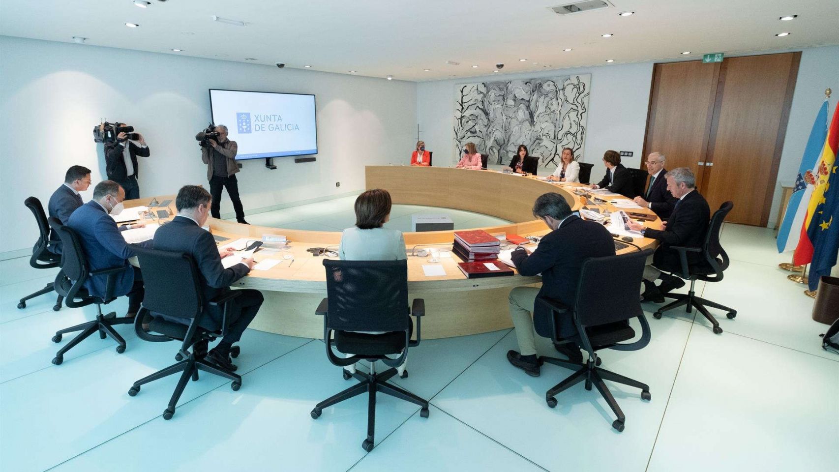Primer Consello de la Xunta de Alfonso Rueda como presidente 