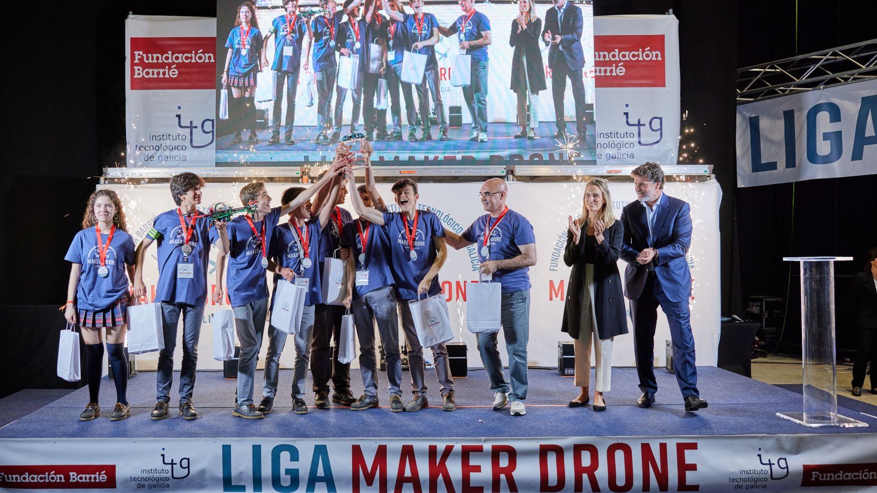 Ganadores de la 1ª Liga Maker Drone.