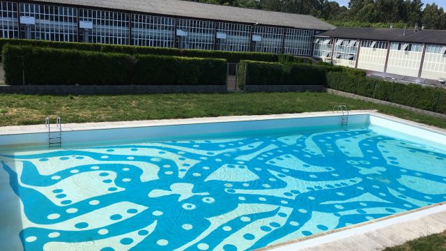 La piscina de Cerámicas do Castro de Sada.