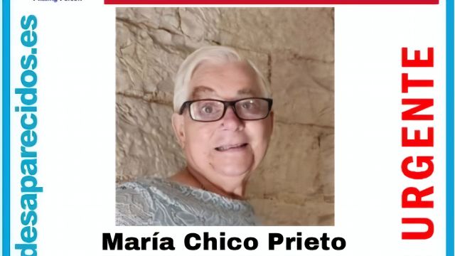 María Chico Prieto, desaparecida en Santiago el 7 de agosto de 2021.