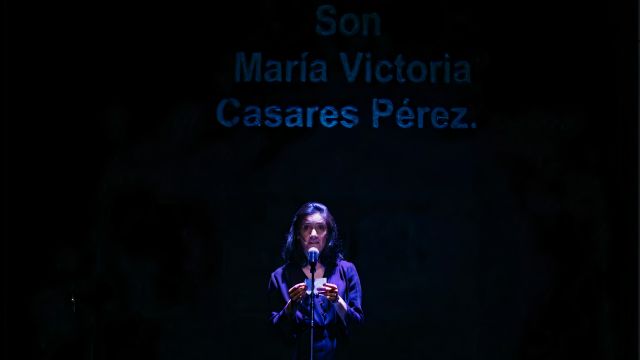 Melania Cruz interpretando a María Casares