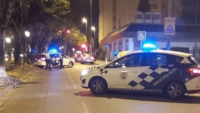 Un control de la Policía Local de Lugo.