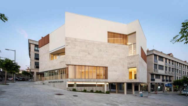 Nueva biblioteca municipal de Nigrán (Pontevedra). 