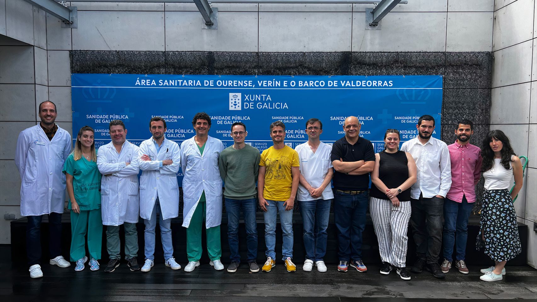 Los investigadores de la UVigo y del Complejo Hospitalario Universitario de Ourense.