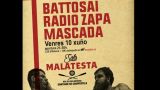 Concierto de Battosai + Radio Zapa + Mascada en Santiago