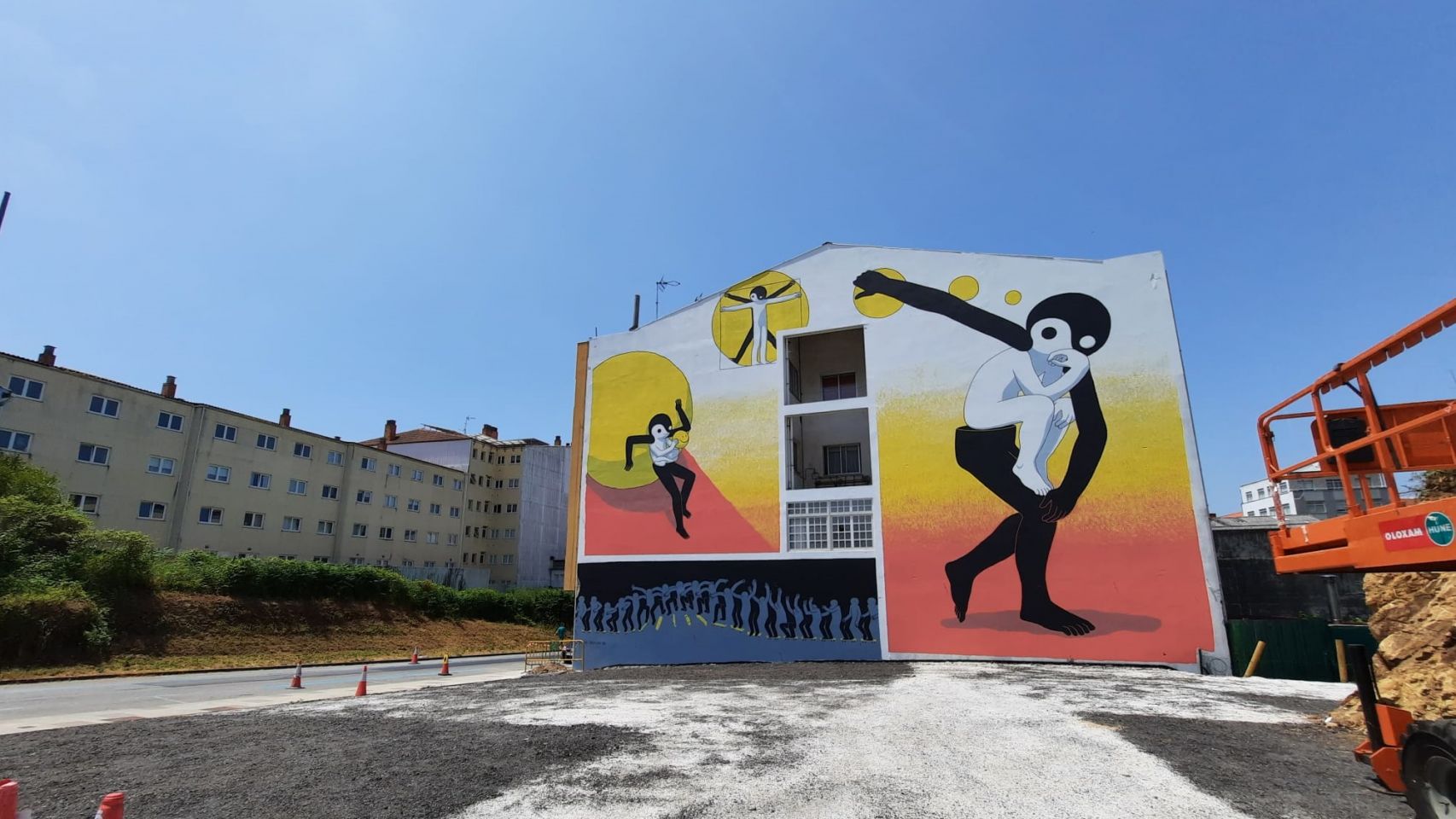 El mural de Daan Botlek para el Rexenera Fest de Carballo.