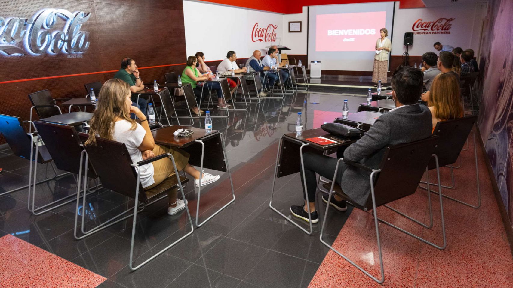 Acto entre Coca Cola y Mariñas Coruñesas 