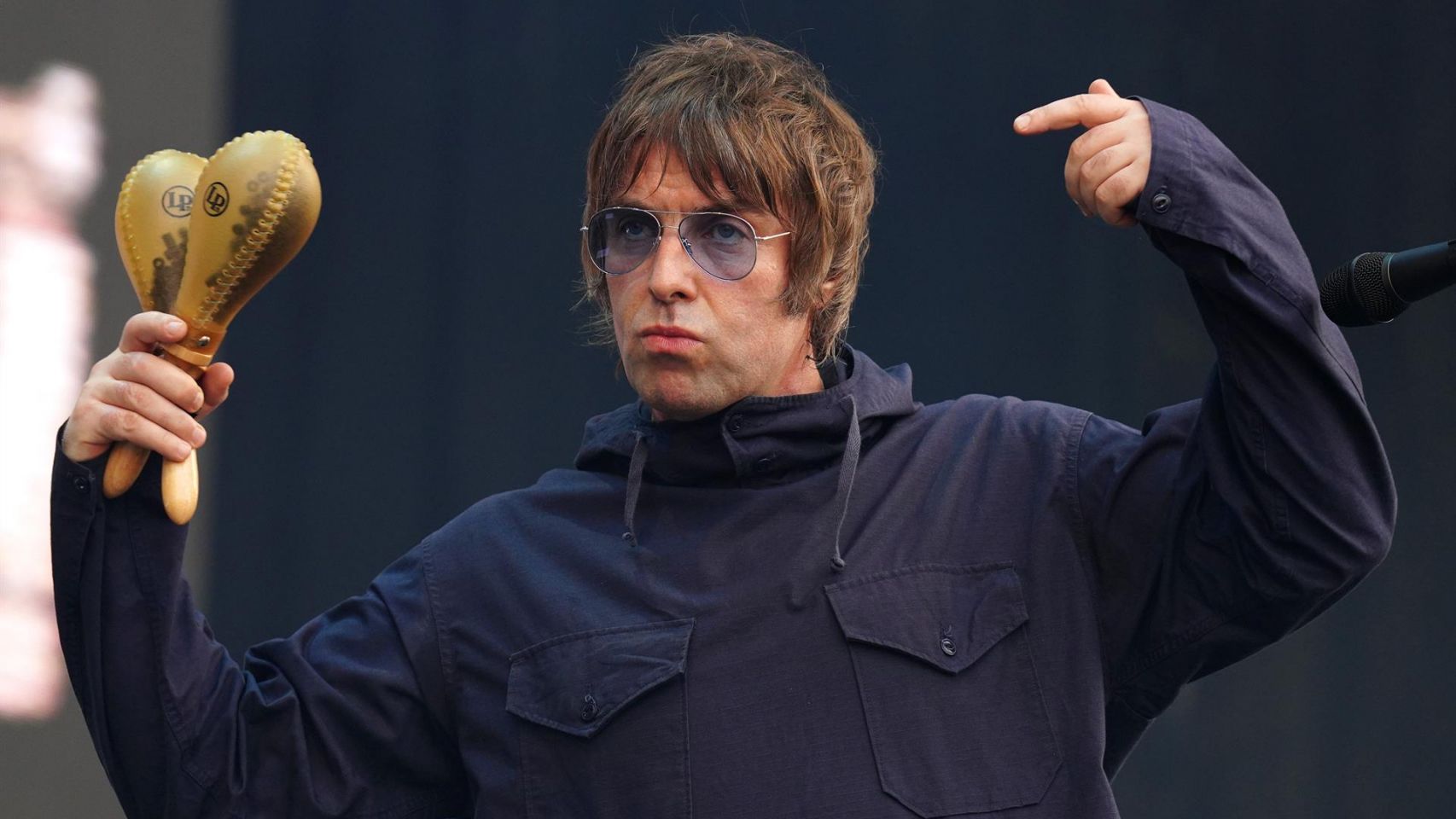 El cantante Liam Gallagher actúa en el festival O Son do Camiño, a 17 de junio de 2022, en Santiago de Compostela.