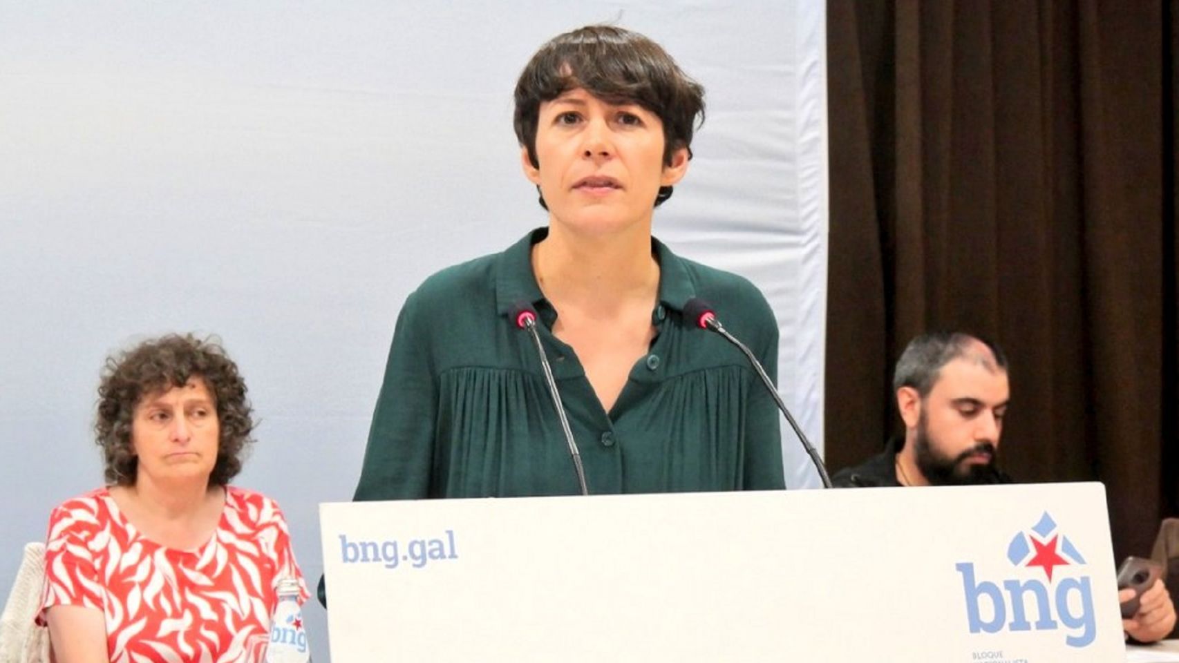 La portavoz del BNG, Ana Pontón, en el Consello Nacional del Bloque.
