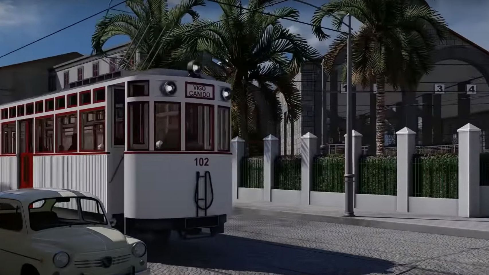 Recreación virtual de la ciudad de Vigo en 1968