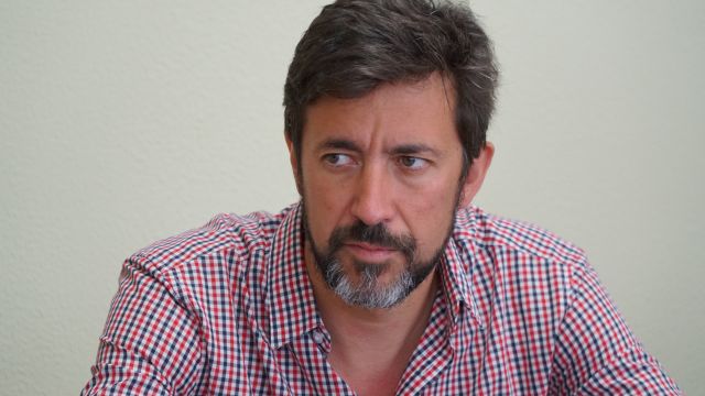 El coordinador de Podemos Galicia, Antón Gómez Reino. 