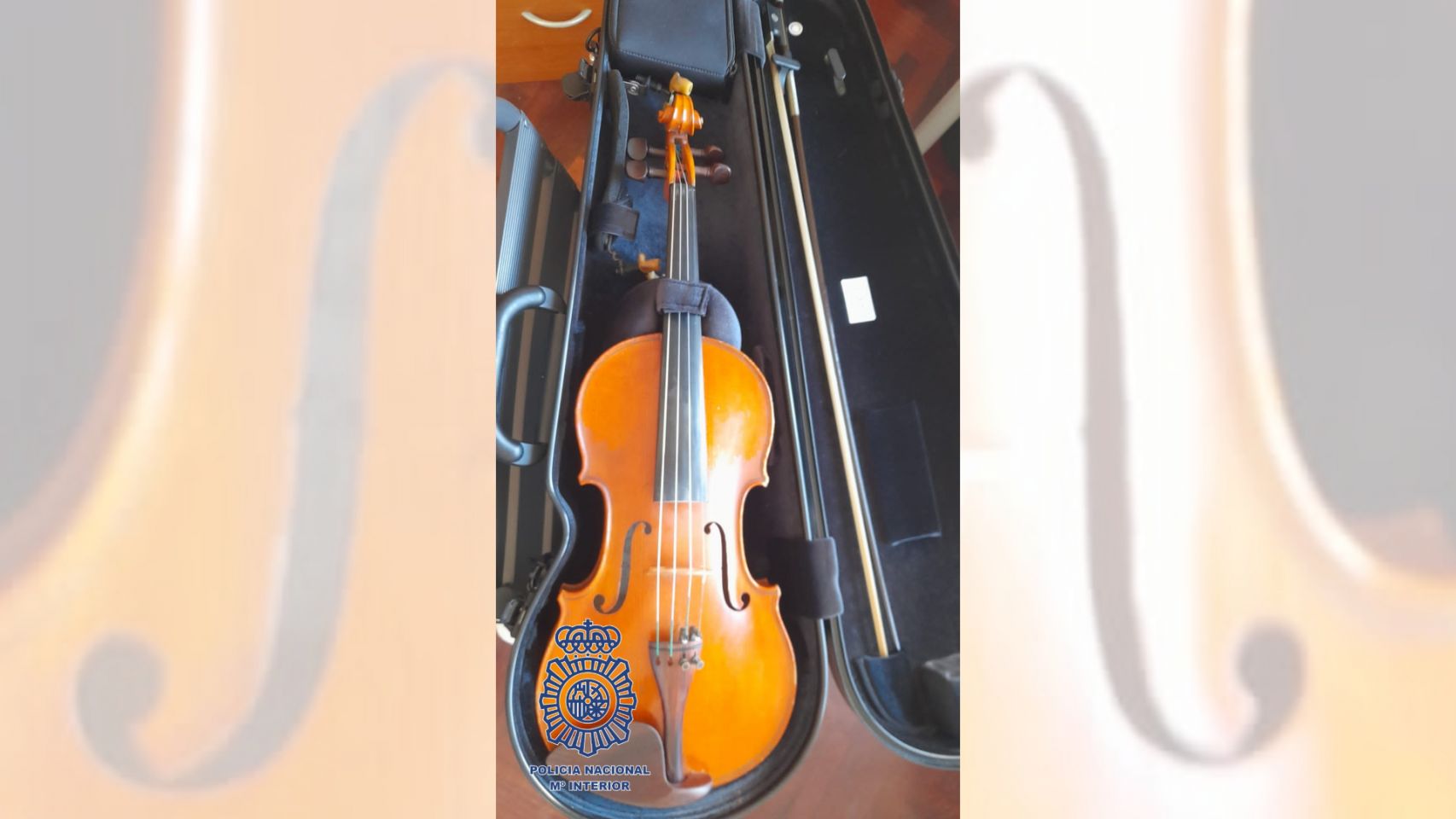 El violín valorado en 7.000 euros.