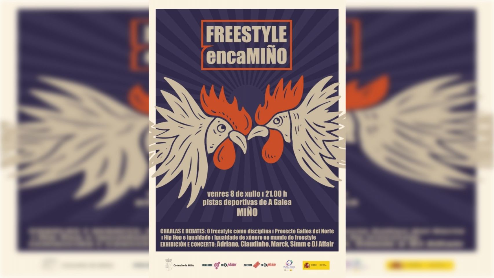 Cartel del 'Freestyle encaMiño'.