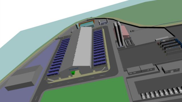 Proyecto de la central de hidrógeno verde que promueven Reganosa y EDP en As Pontes (A Coruña)