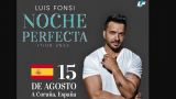 Luis Fonsi presenta `Noche Perfecta Tour 2022´ |  Fiestas de María Pita 2022 en A Coruña