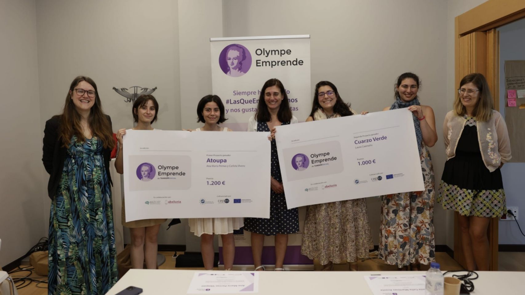 Las participantes de la II edición del Olympe Emprende