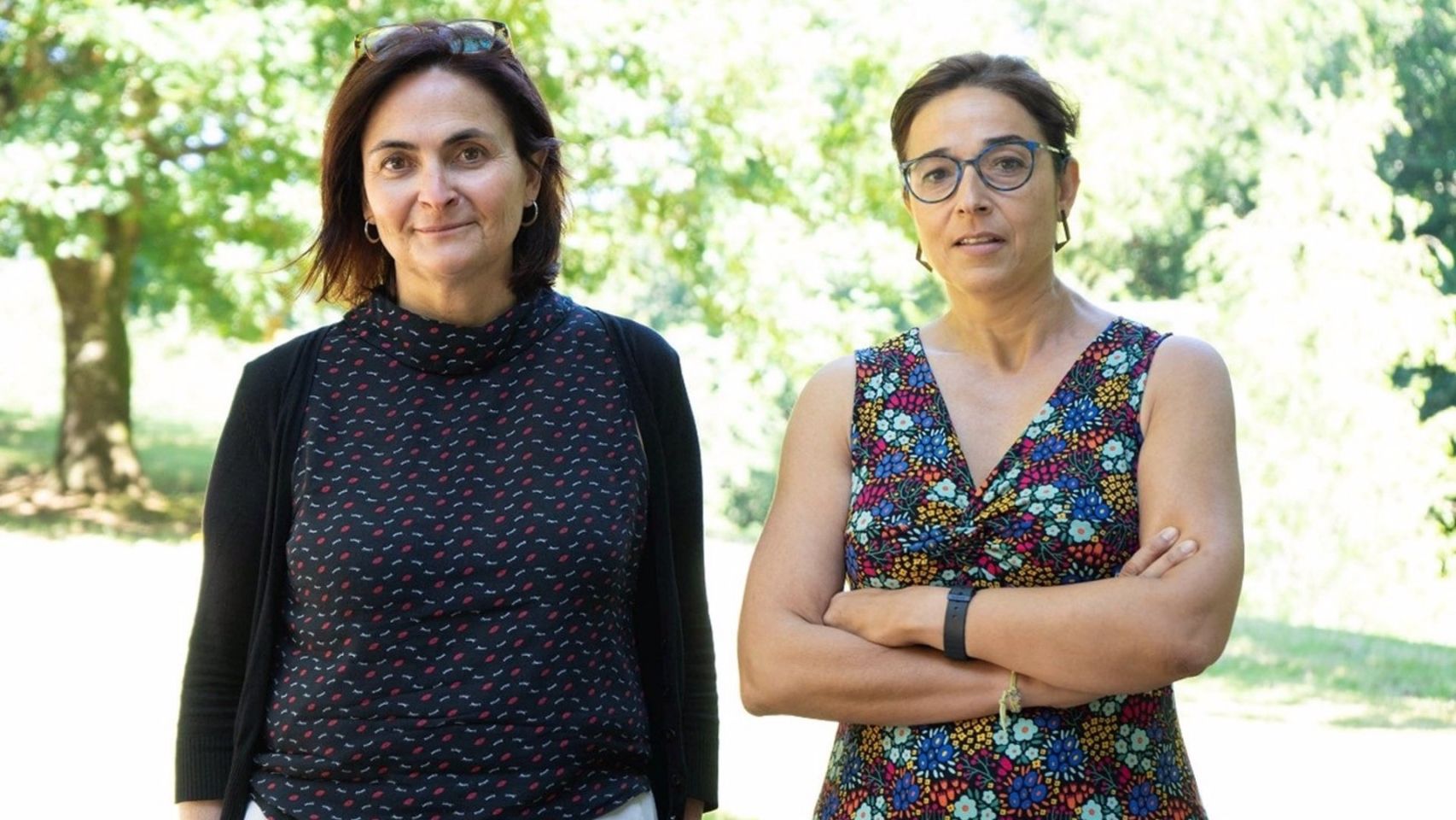 Las investigadoras del Instituto Galego de Física de Altas Enerxías (IGFAE), Dolores Cortina y Beatriz Fernández