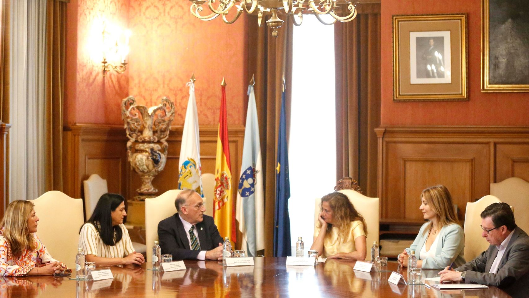 Reunión entre la UVigo y la Diputación de Pontevedra. 