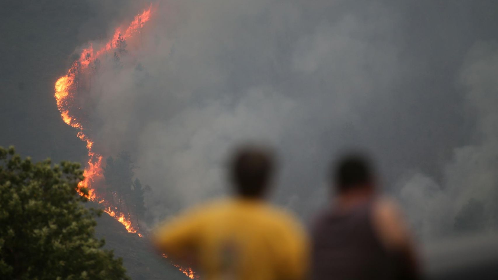 Imagen de archivo de un incendio en Galicia 
