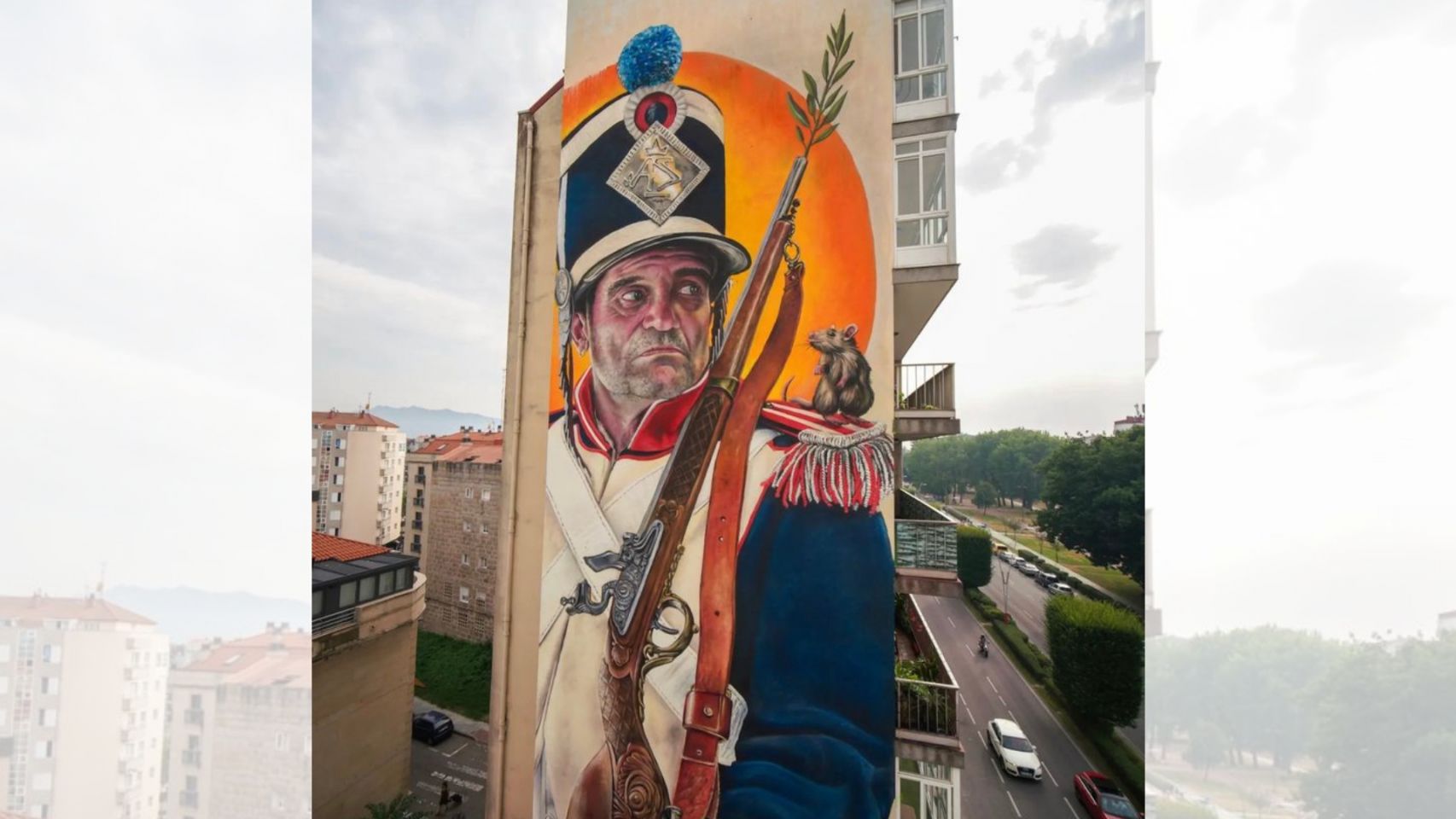 Mural en homenaje a la Reconquista de Vigo