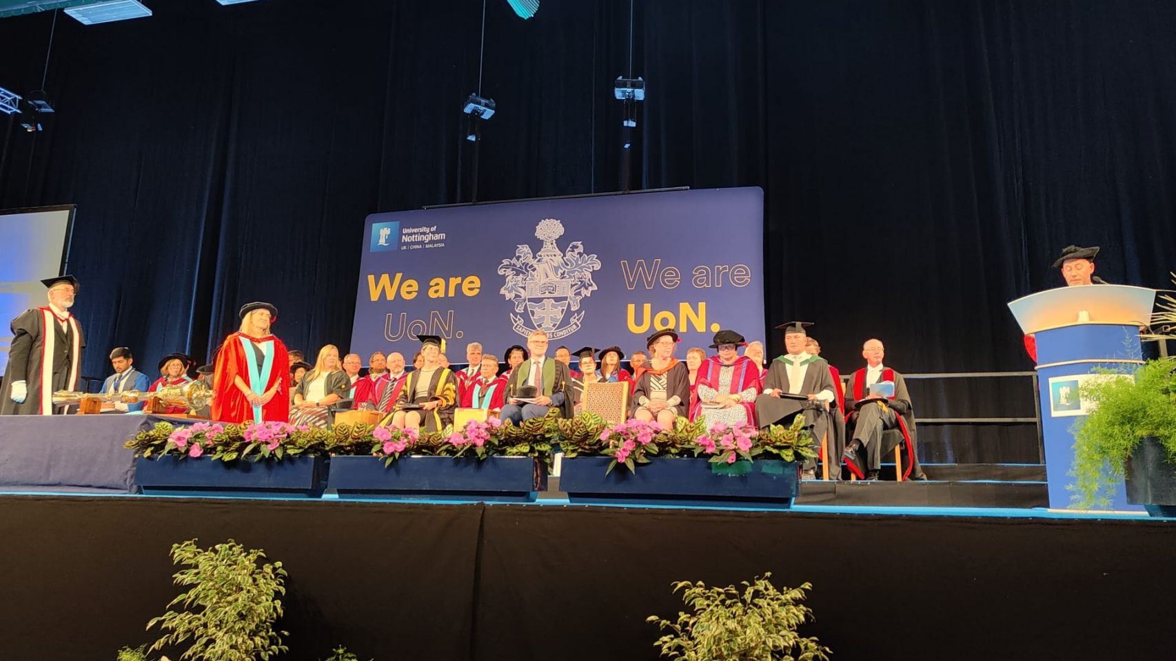 Ceremonia de entrega del Doctorado Honoris Causa en la Universidad de Nottingham