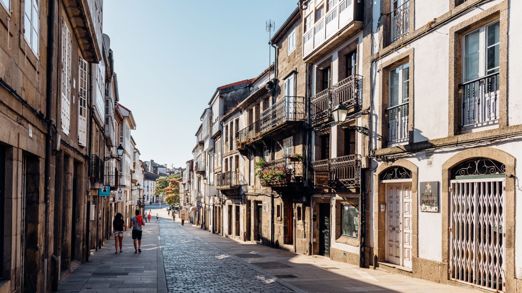 Rúa de San Pedro en Santiago de Compostela