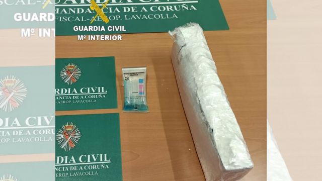 Paquete de cocaína sustraído en el aeropuerto de Santiago