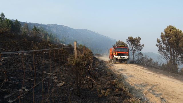 Incendio en Boiro.