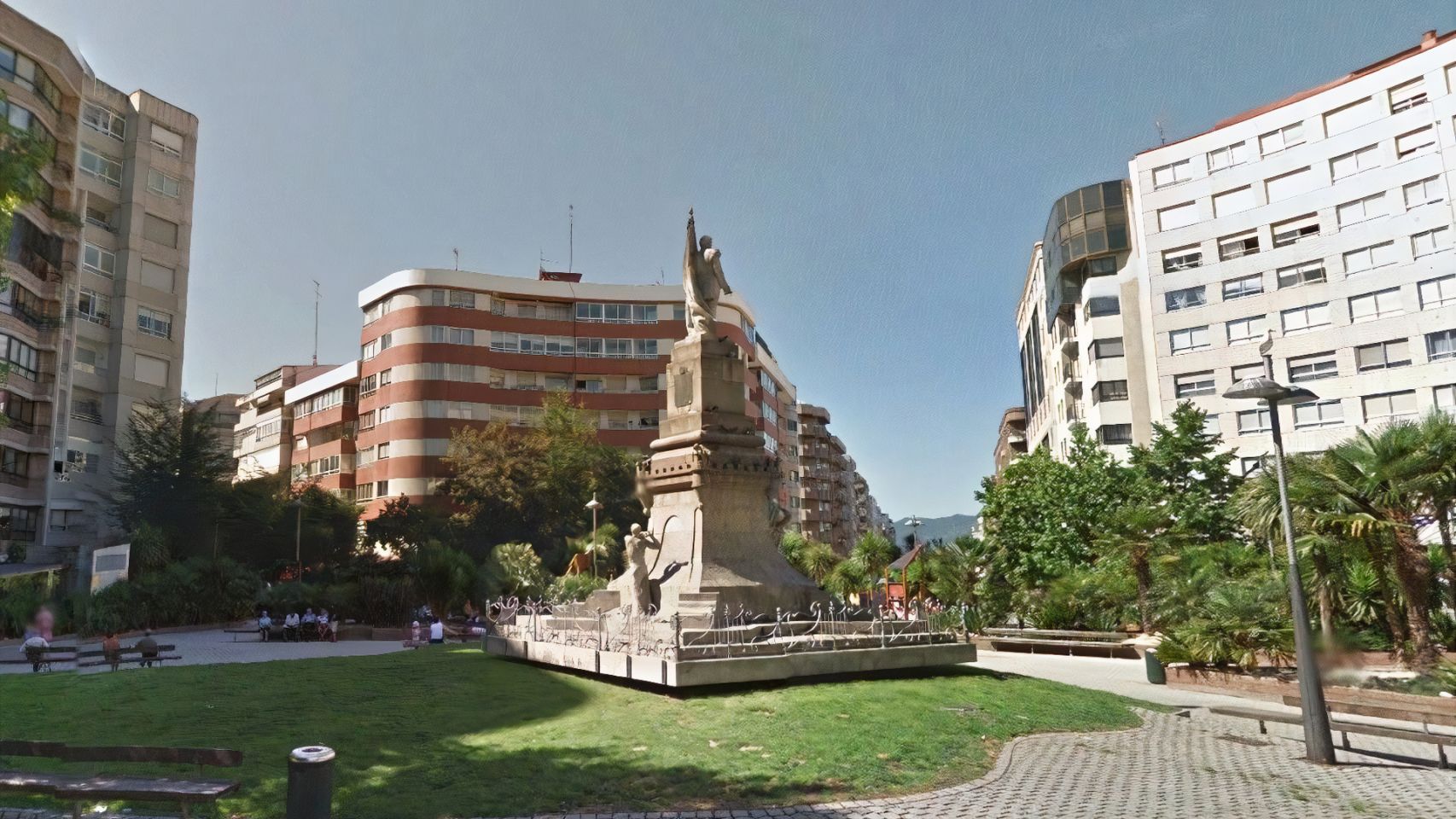 Plaza de la Independencia, en Vigo.